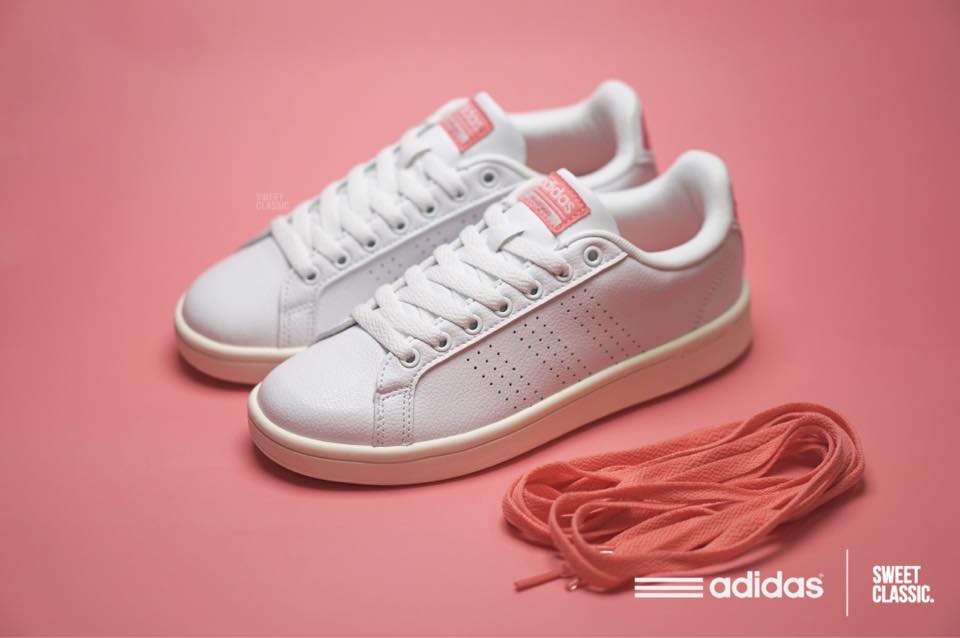 adidas cloudfoam advantage clean pink
